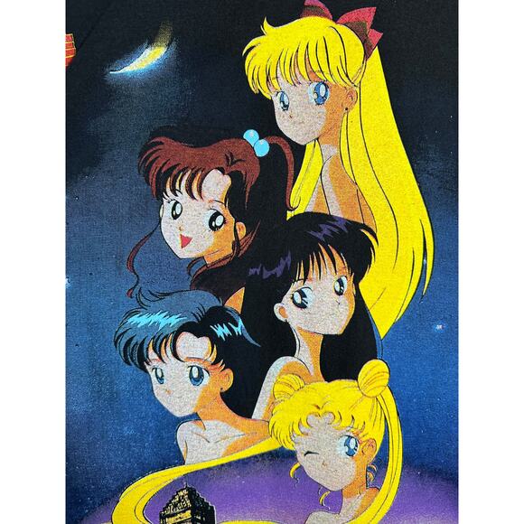 Sailor Moon Rare Anime Vintage Reprint Single Stitch T-shirt Brockum Tag XL - Picture 5 of 8